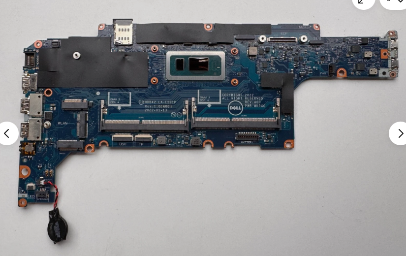 Main Dell Latitude 5430 CPU i5-1245U HDB42 LA-L591P