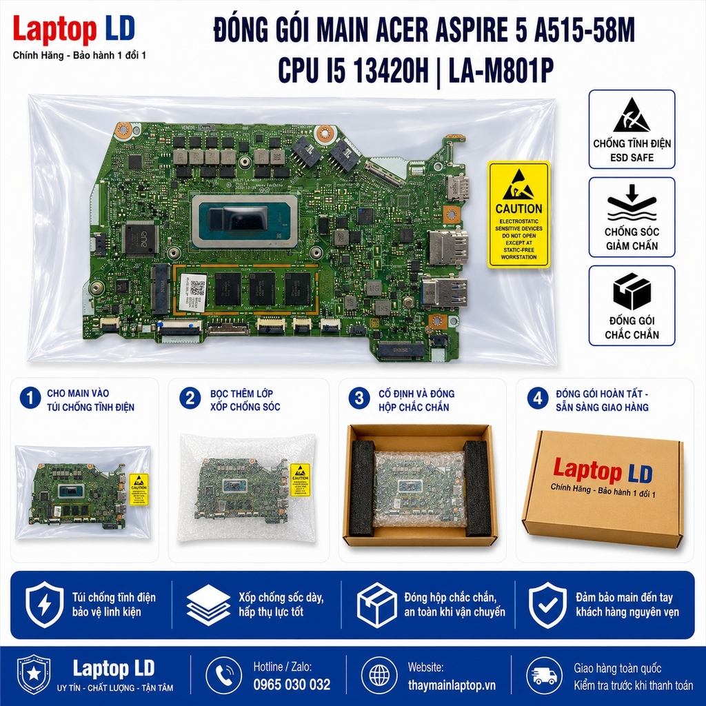 Main Acer Aspire 5 A515-58M | CPU i5 13420H | LA-M801P