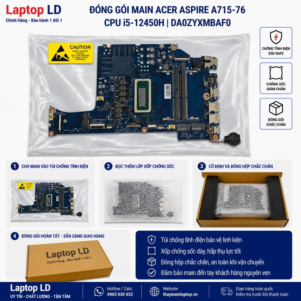 Main Acer Aspire A715-76 | CPU i5-12450H | DA0ZYXMBAF0