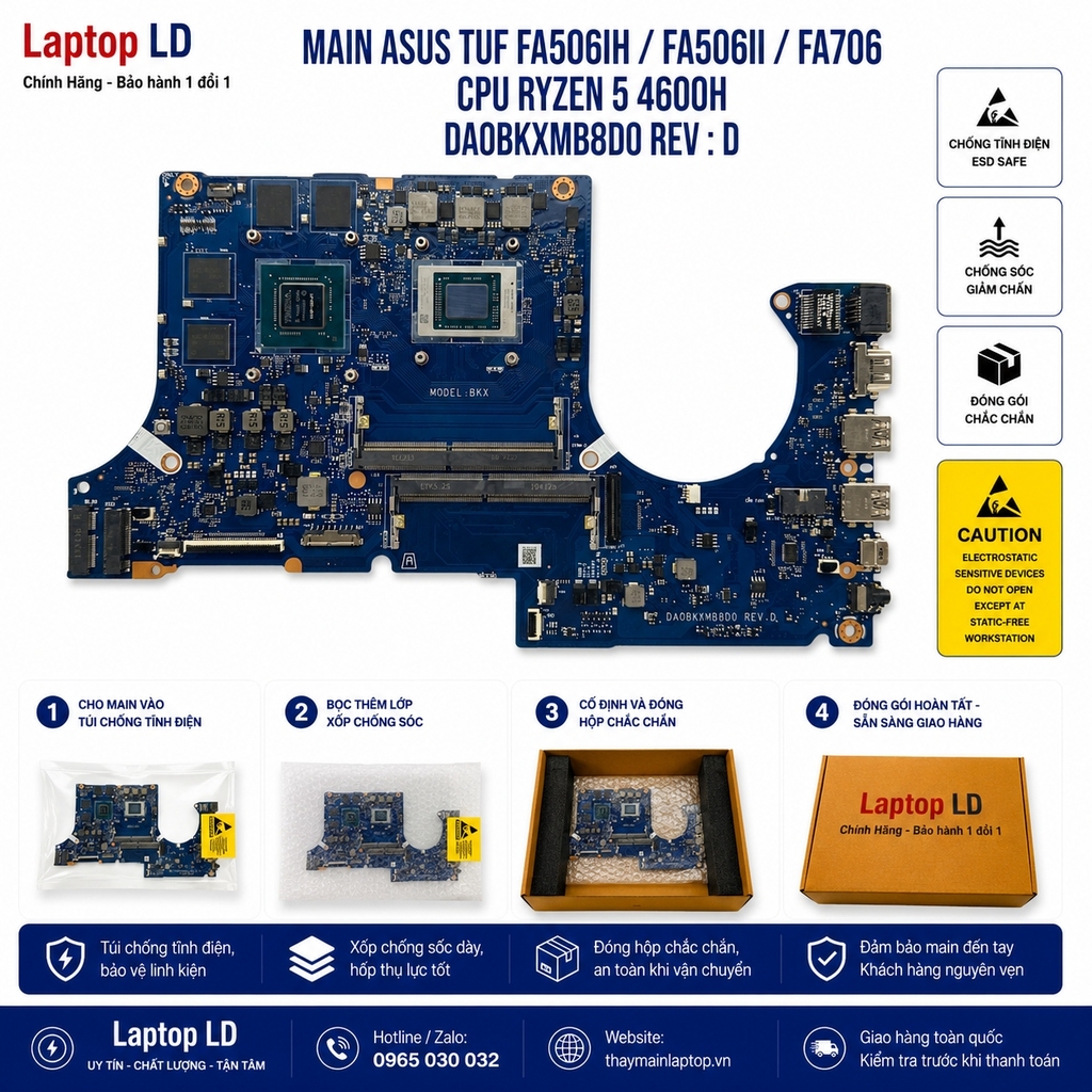 Main Asus Tuf FA506IH | FA506II | FA706 | CPU Ryzen 5 4600H DA0BKXMB8D0