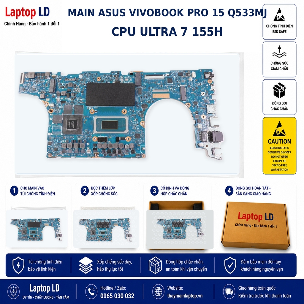 Main Asus Vivobook Pro 15 Q533MJ | CPU Ultra 7 155H