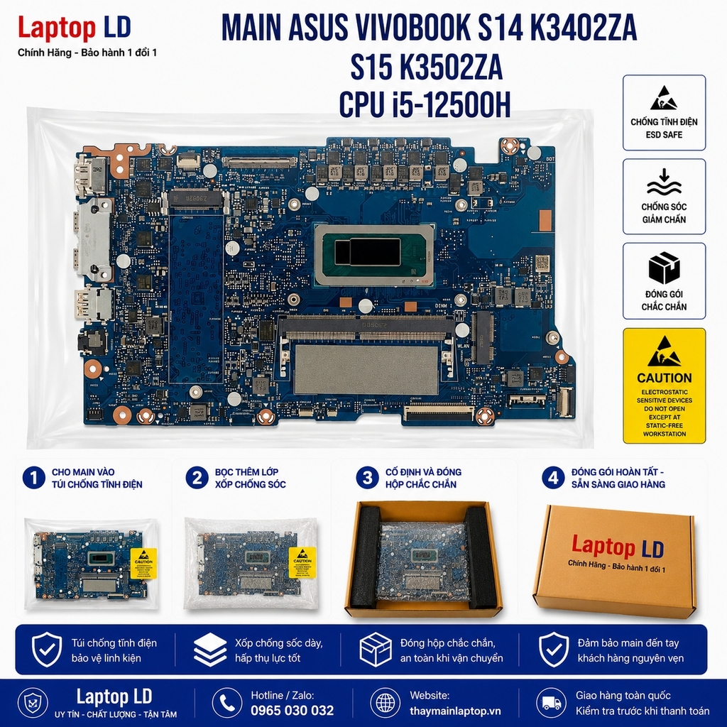 Main Asus Vivobook S14 K3402ZA | S15 K3502ZA | CPU I5-12500H