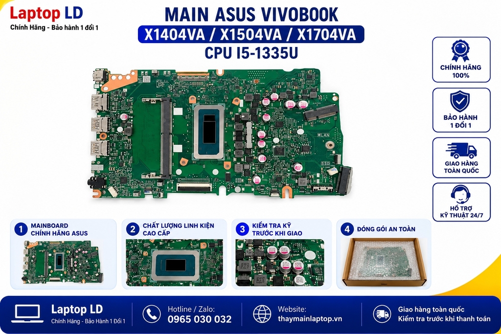 Main Asus Vivobook X1404VA X1504VA X1704VA | CPU I5-1335U