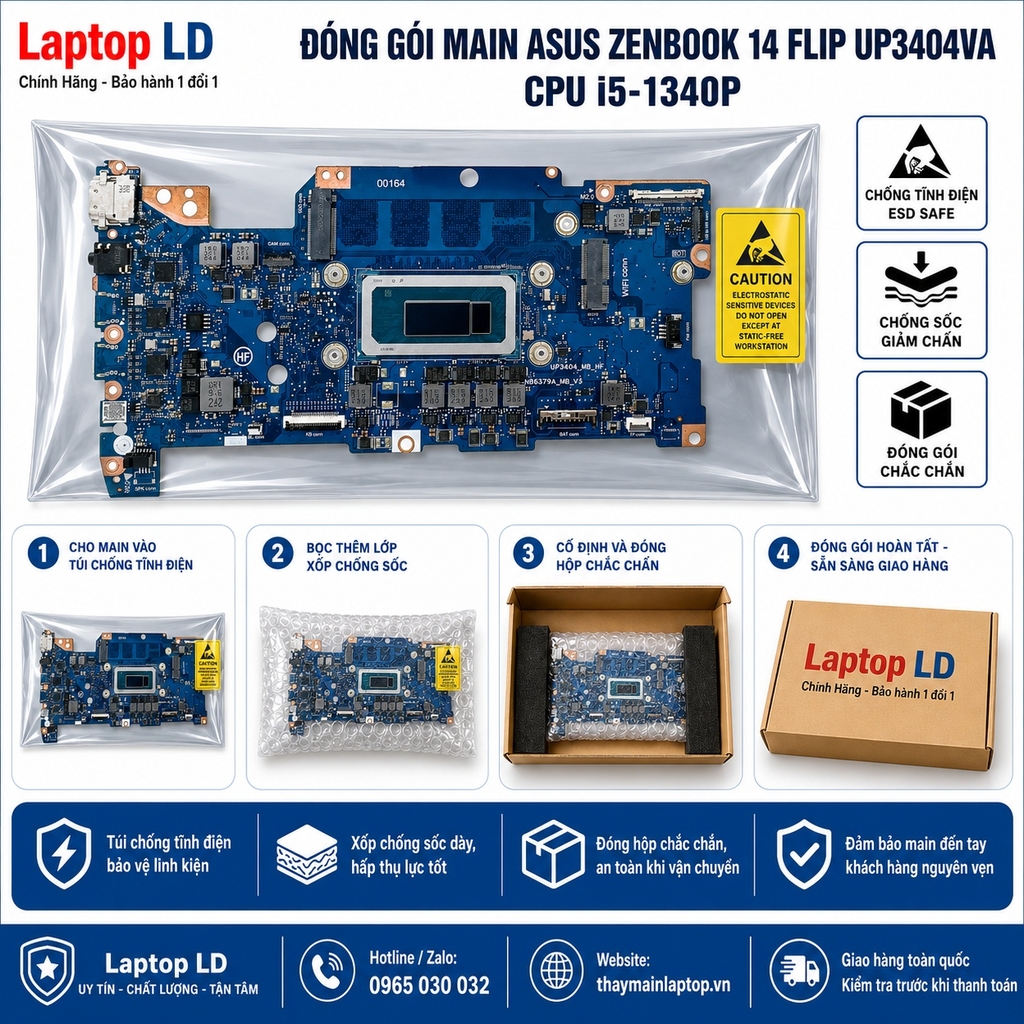 Main Asus Zenbook 14 Flip UP3404VA | CPU I5-1340P