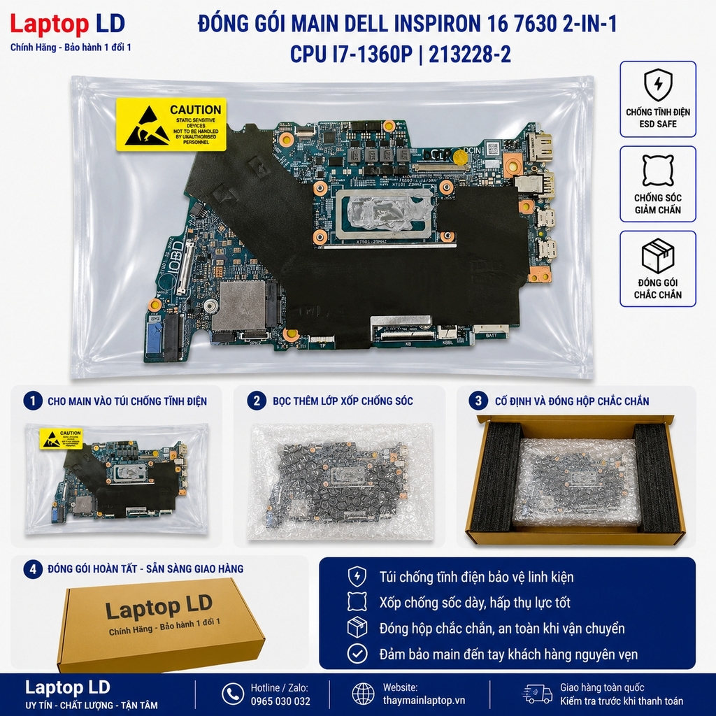 Main Dell Inspiron 16 7630 2-in-1 | CPU i7-1360P | 213228-2