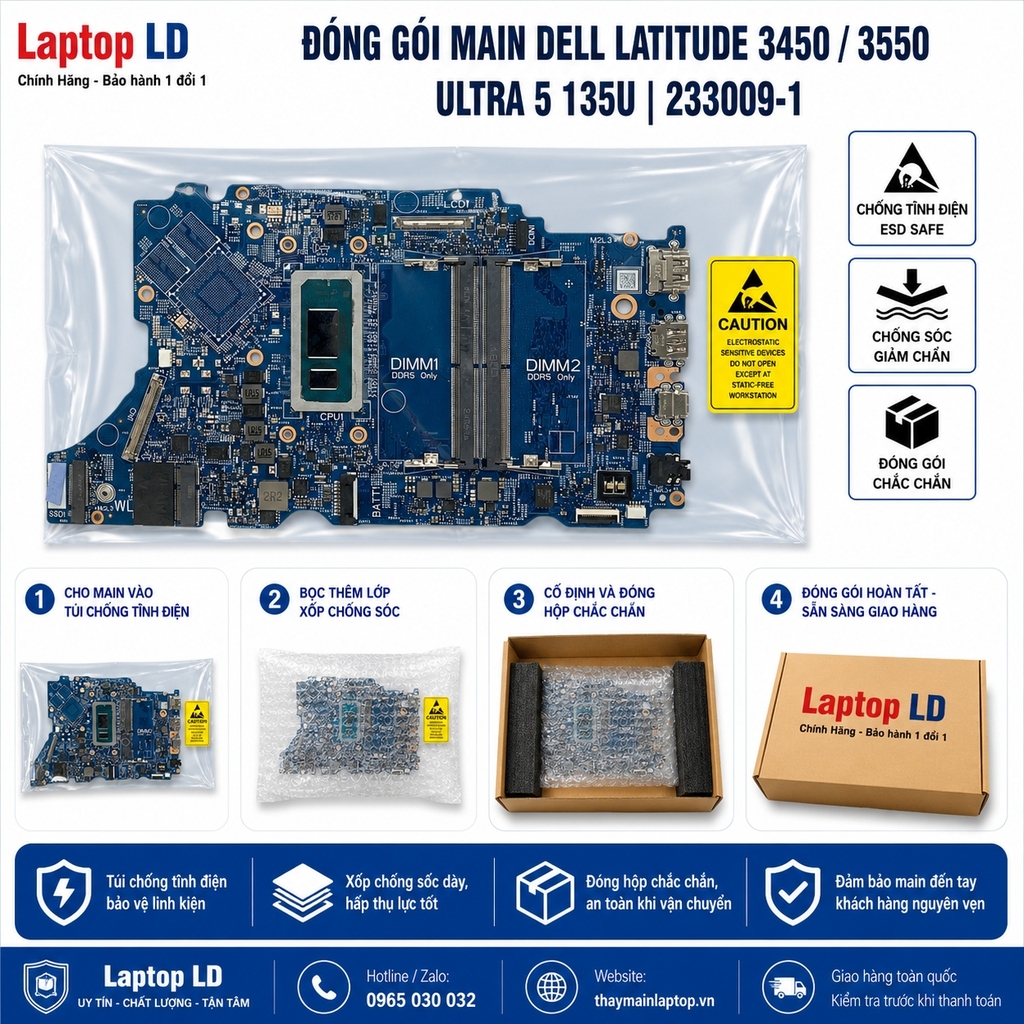 Main Dell Latitude 3450 / 3550 | Ultra 5 135U | 233009-1