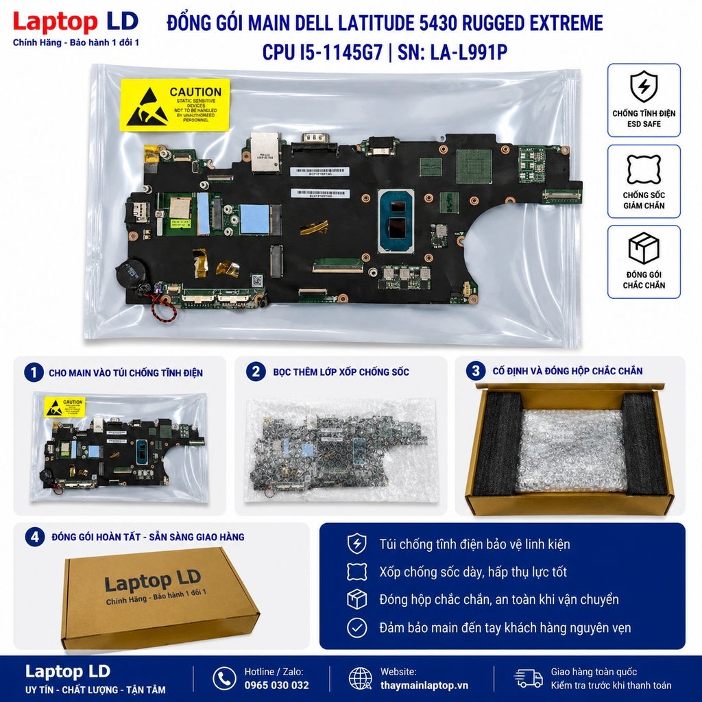 Main Dell Latitude 5430 Rugged Extreme | CPU I5-1145G7