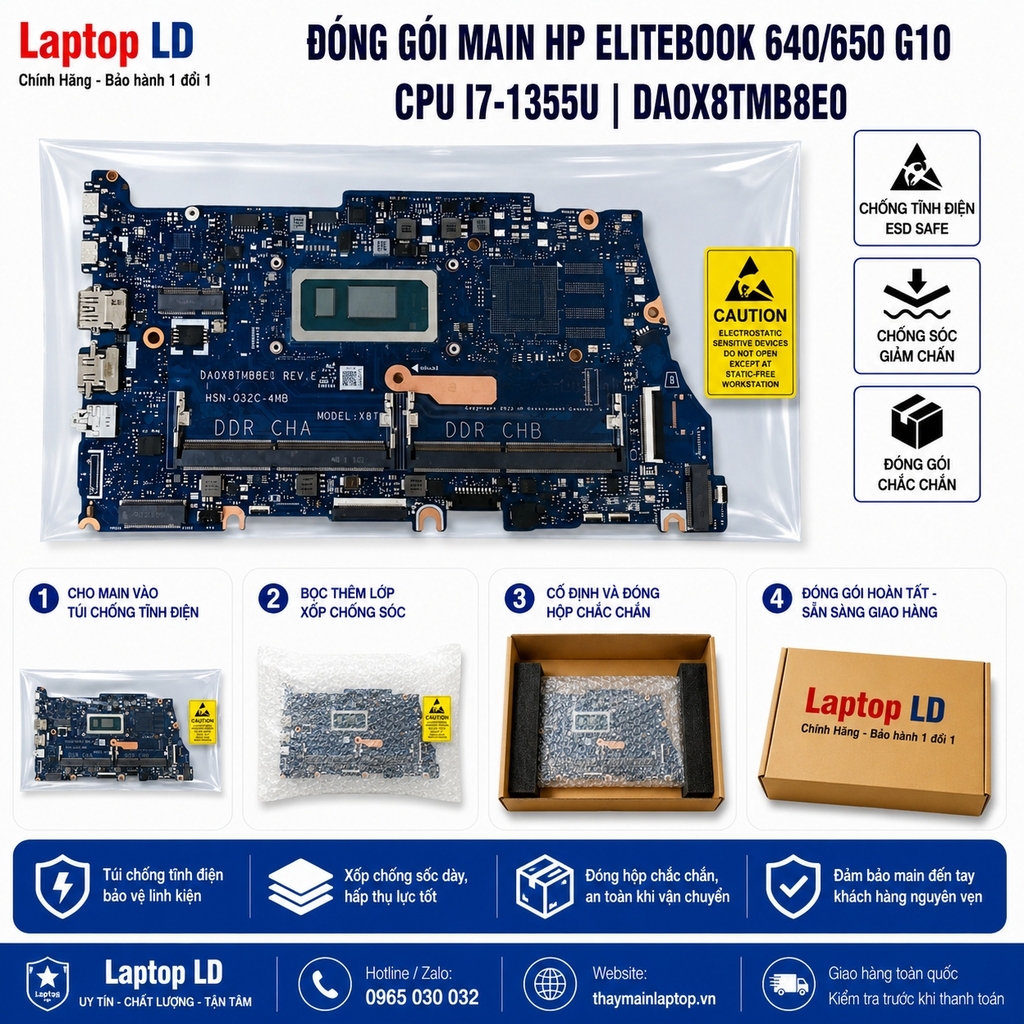 Main HP Elitebook 640/650 G10 | CPU i7-1355U | DA0X8TMB8E0
