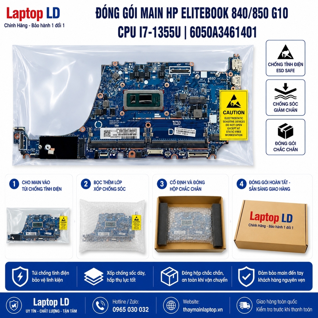 Main HP EliteBook 840/850 G10 | CPU i7-1355U | 6050A3461401