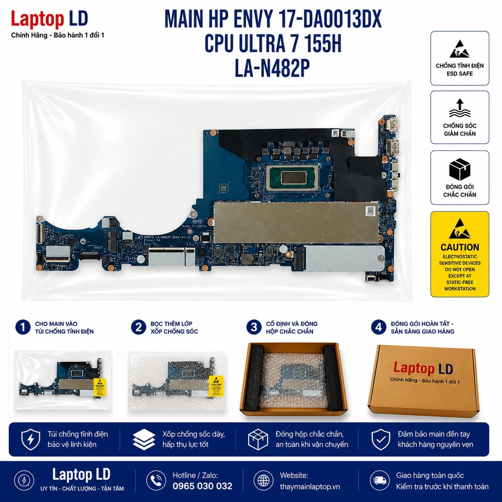 Main HP Envy 17-da0013dx | CPU Ultra 7 155H | LA-N482P