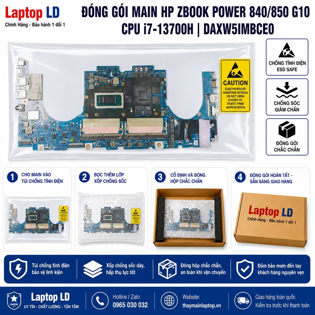 Main HP Zbook Power 840/850 G10 | CPU i7-13700H | DAXW5IMBCE0