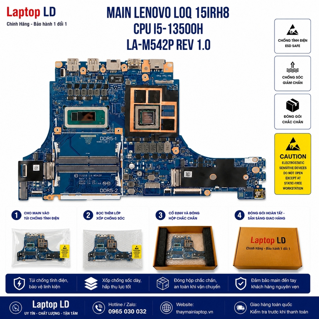 Main Lenovo LOQ 15IRH8 | CPU I5-13500H LA-M542P REV 1.0