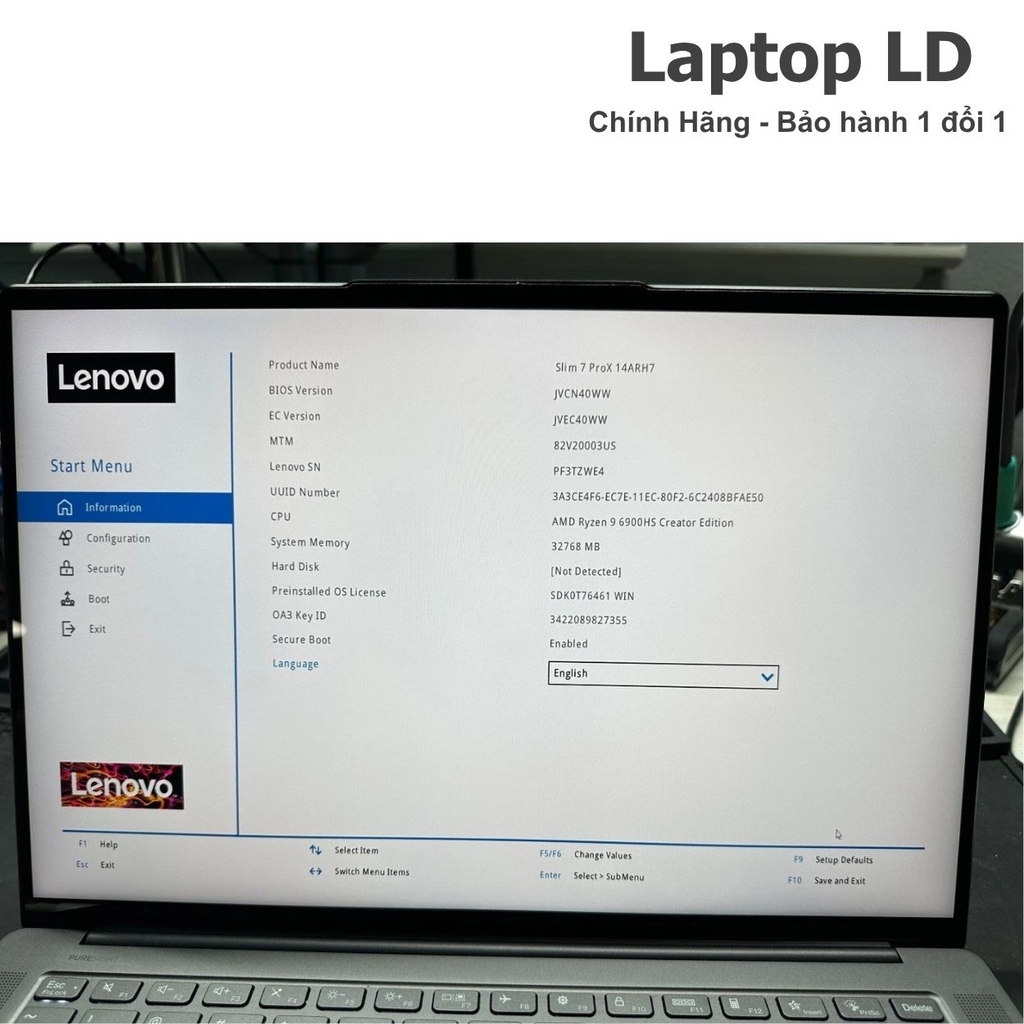 Main Lenovo Yoga Slim 7 ProX 14ARH7 | CPU R9-6900H