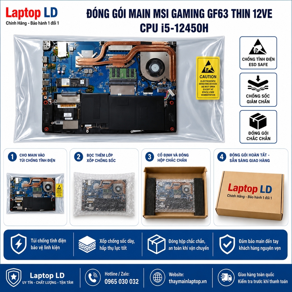 Main MSI Gaming GF63 Thin 12VE | CPU i5 12450H
