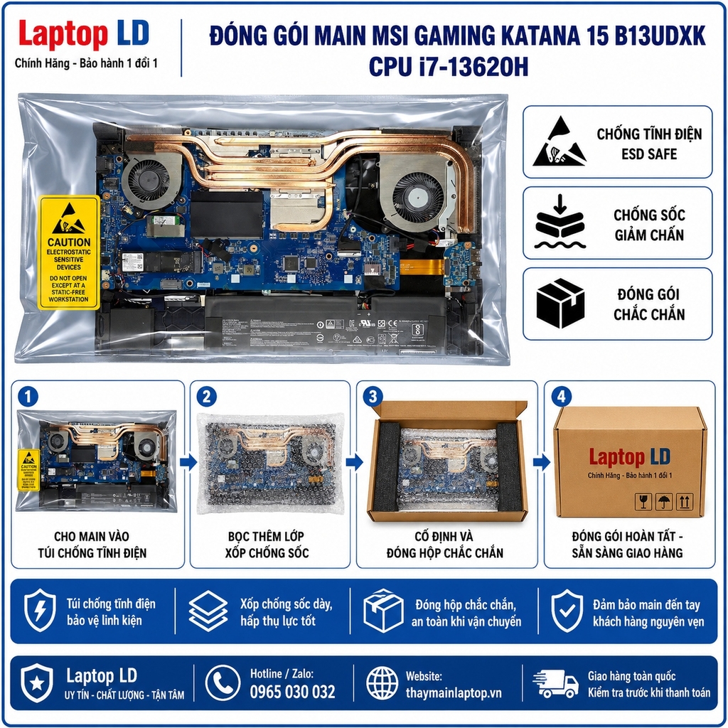 Main MSI Gaming Katana 15 B13UDXK | CPU i7 13620H