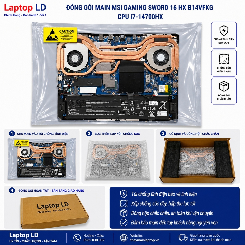 Main MSI Gaming Sword 16 HX B14VFKG | CPU i7 14700HX