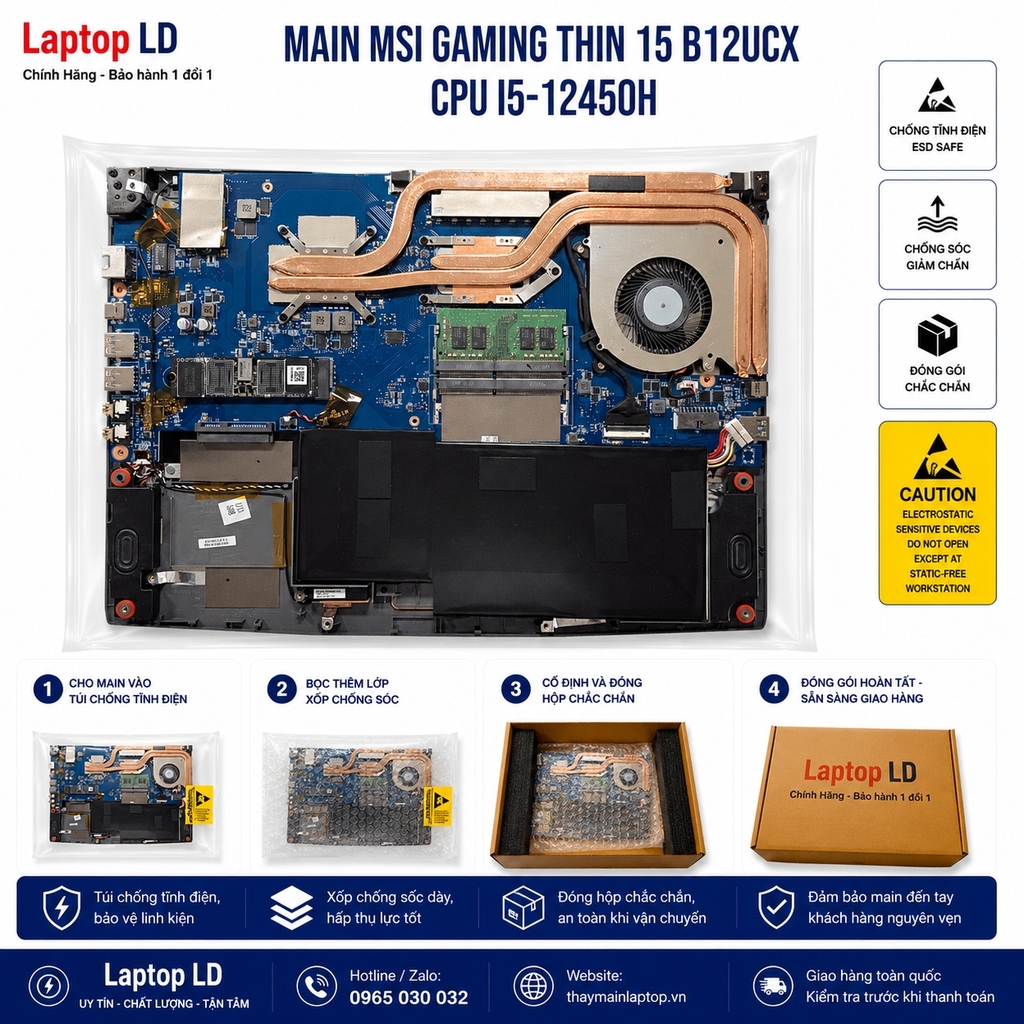 Main MSI Gaming Thin 15 B12UCX | CPU i5 12450H