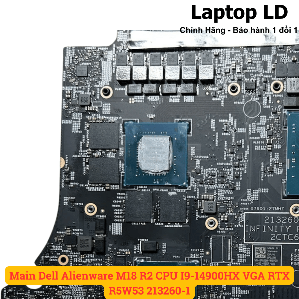 Main Dell Alienware M18 R2 CPU I9-14900HX VGA RTX R5W53 213260-1