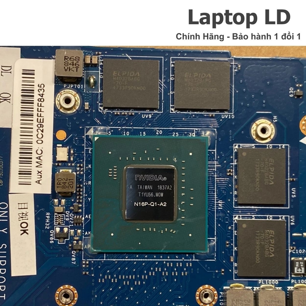 Main Dell Precision 5510 CPU i7-6820HQ LA-C361P