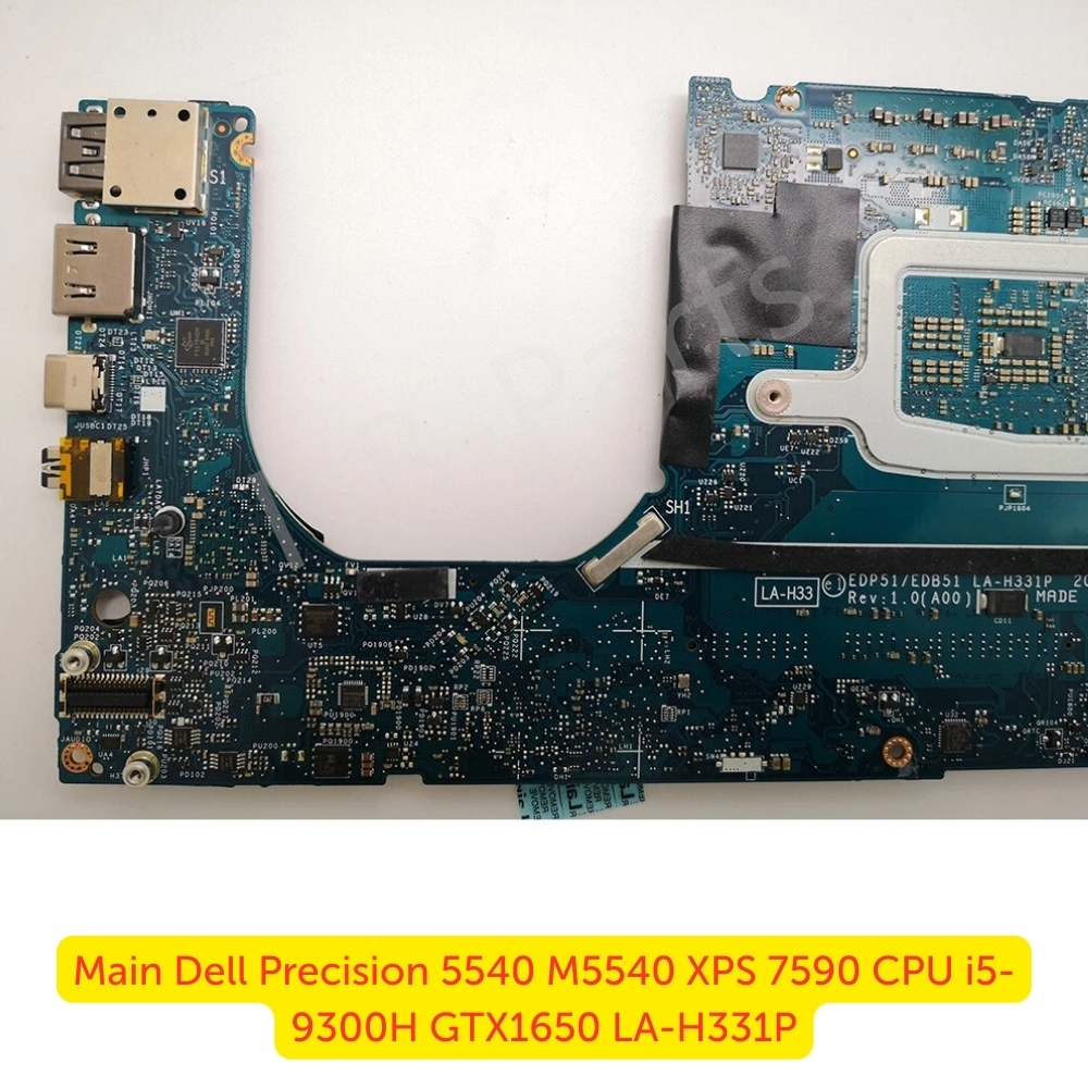 Main Dell Precision 5540 M5540 XPS 7590 CPU i5-9300H GTX1650 LA-H331P