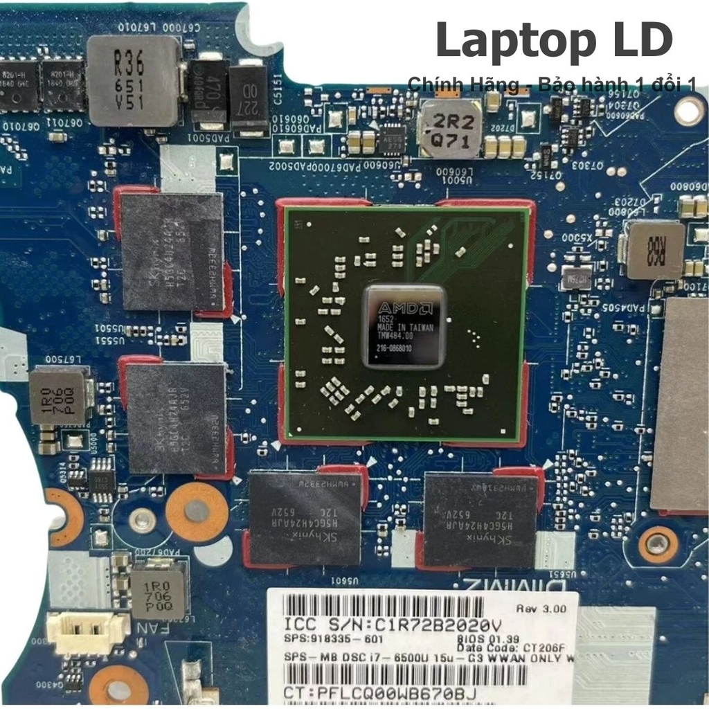 Main HP Zbook 14U G3 / 15U G3 CPU i5-6200U 6050A2822301