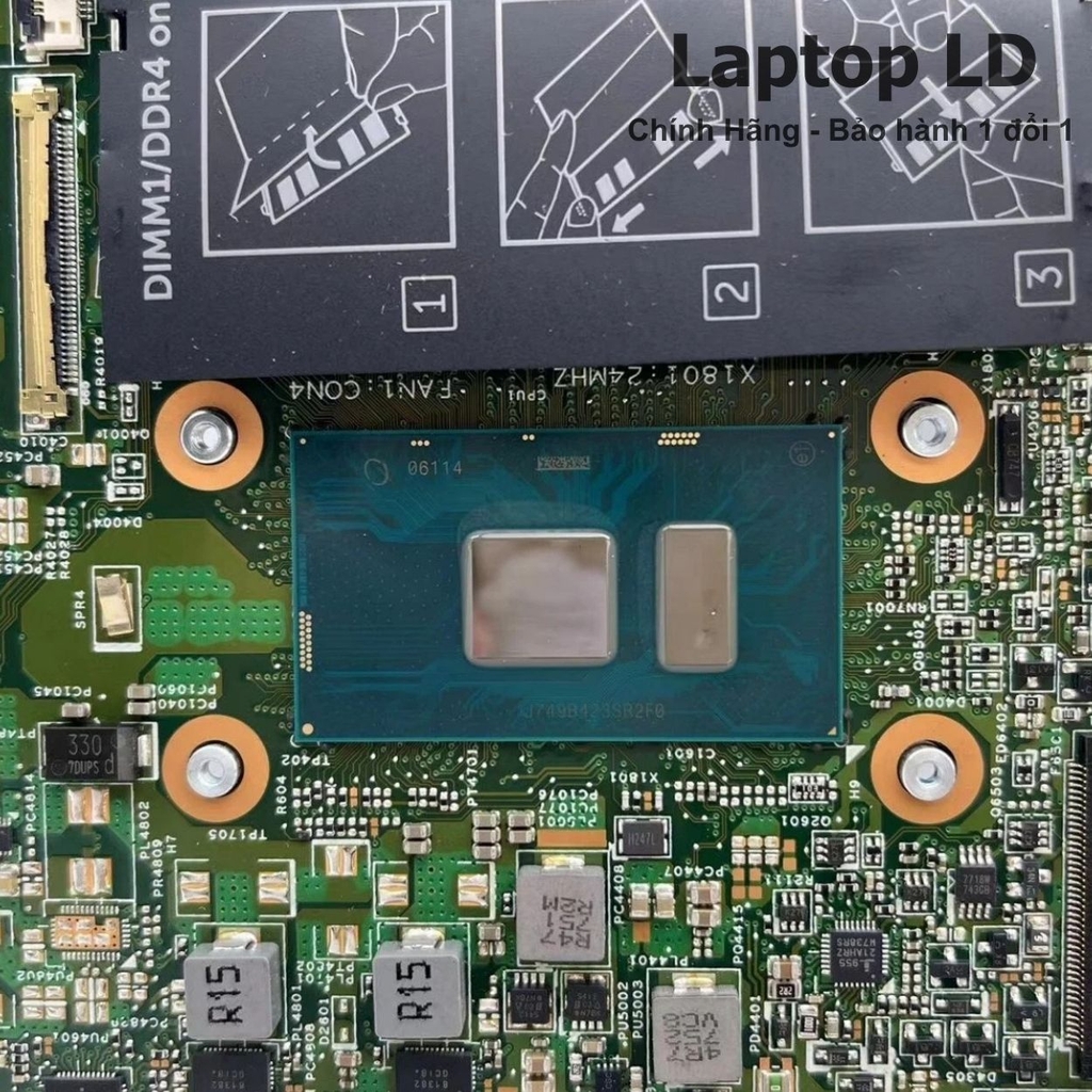 Main Dell Inspiron 13 5368 / 5378 / 3379 CPU I5-7200U 15264-1