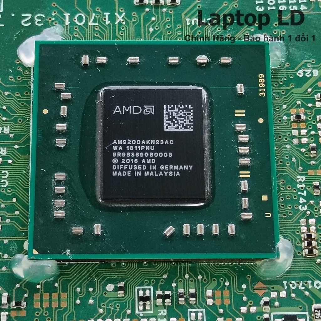 Main Dell Inspiron 3465 / 3565 CPU AMD A6-9200 16808-1