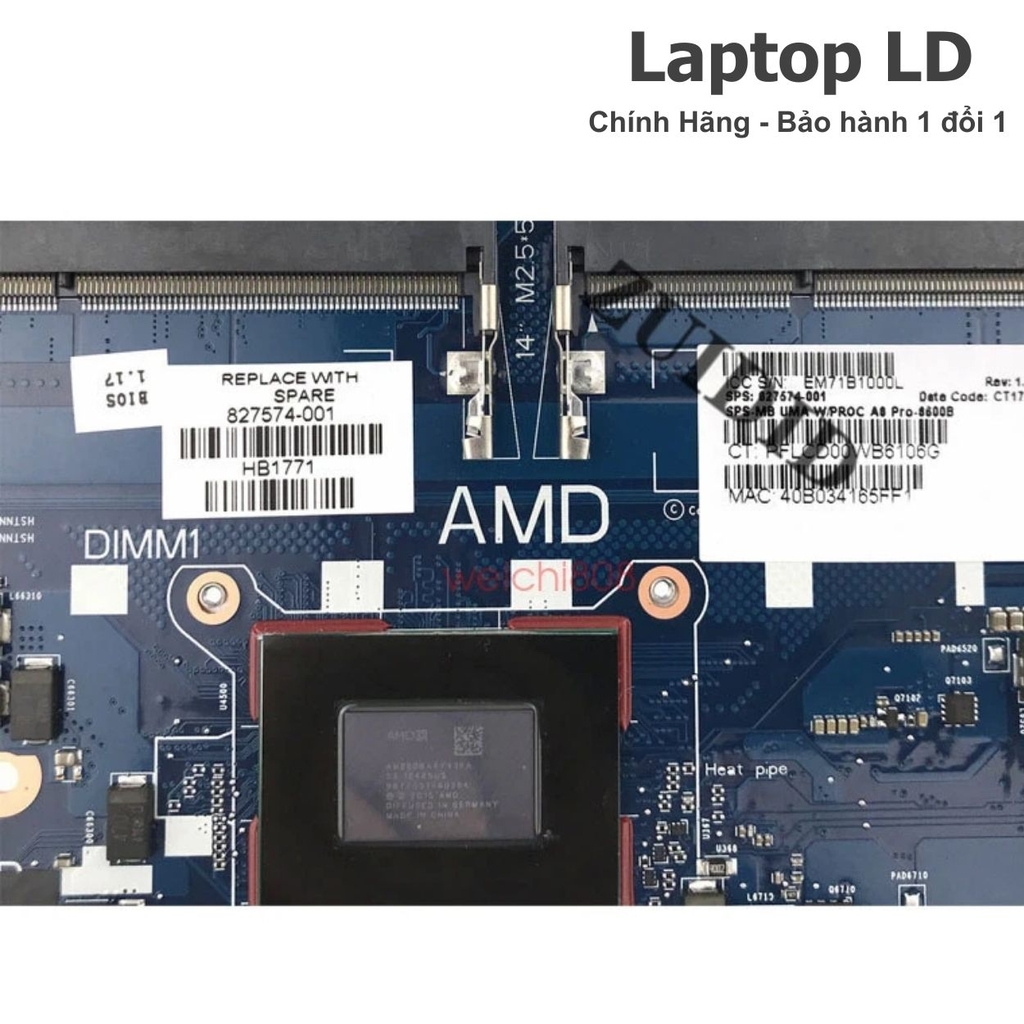 Main HP EliteBook 845 G3 / 755 G3 / 745 G3 AMD CPU A10-8700B 6050A2728001-M Chính Hãng, BH 1 Đổi 1