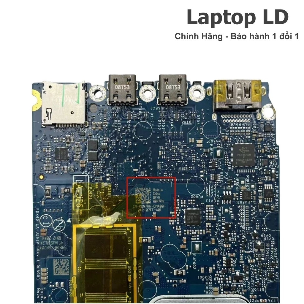 Main DELL Latitude 7310 / 7410 CPU I7-10610U LA-J261P Chính Hãng, BH 1 Đổi 1