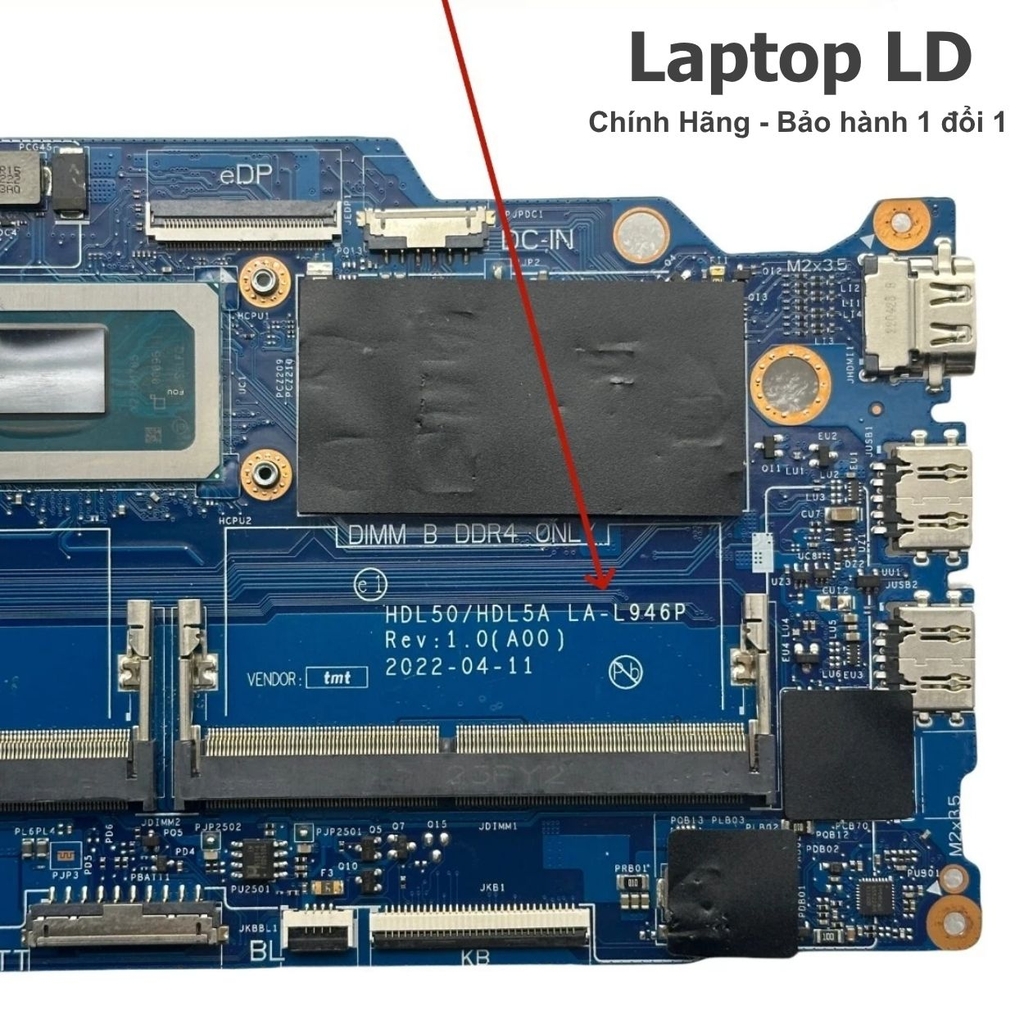 Main Dell Inspiron 15 3520 CPU i5-1235U LA-L946P