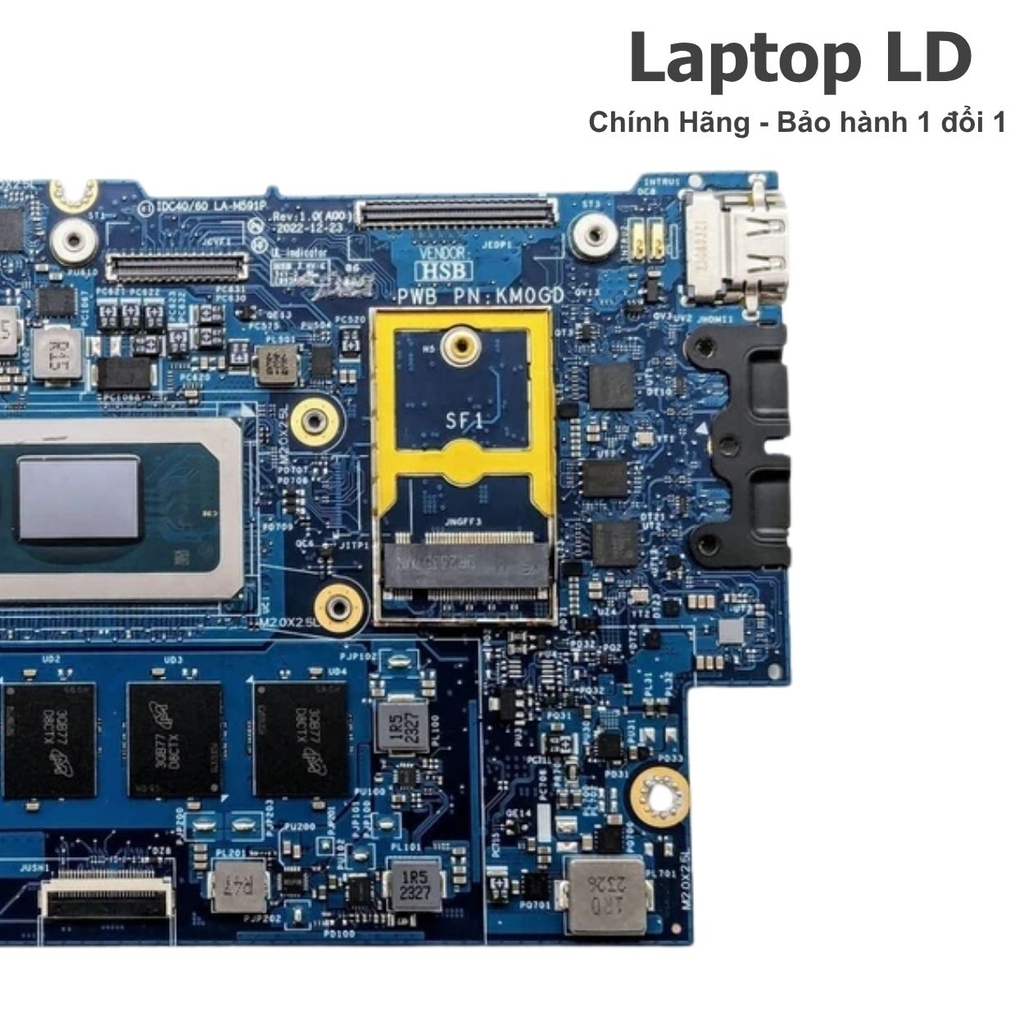 Main Dell Latitude 2 trong 1 7440 / 7460 CPU I7-1370P 32GB LA-M591P