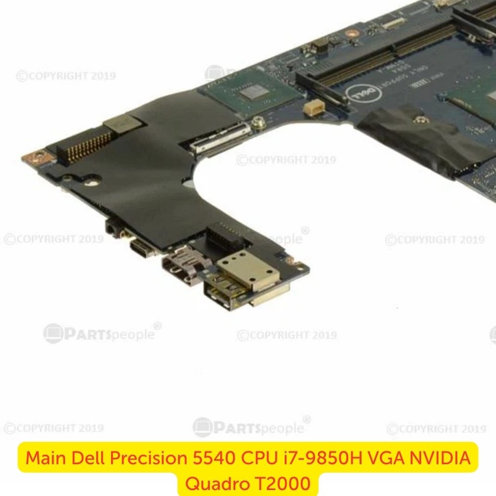 Main Dell Precision 5540 CPU i7-9850H VGA NVIDIA Quadro T2000