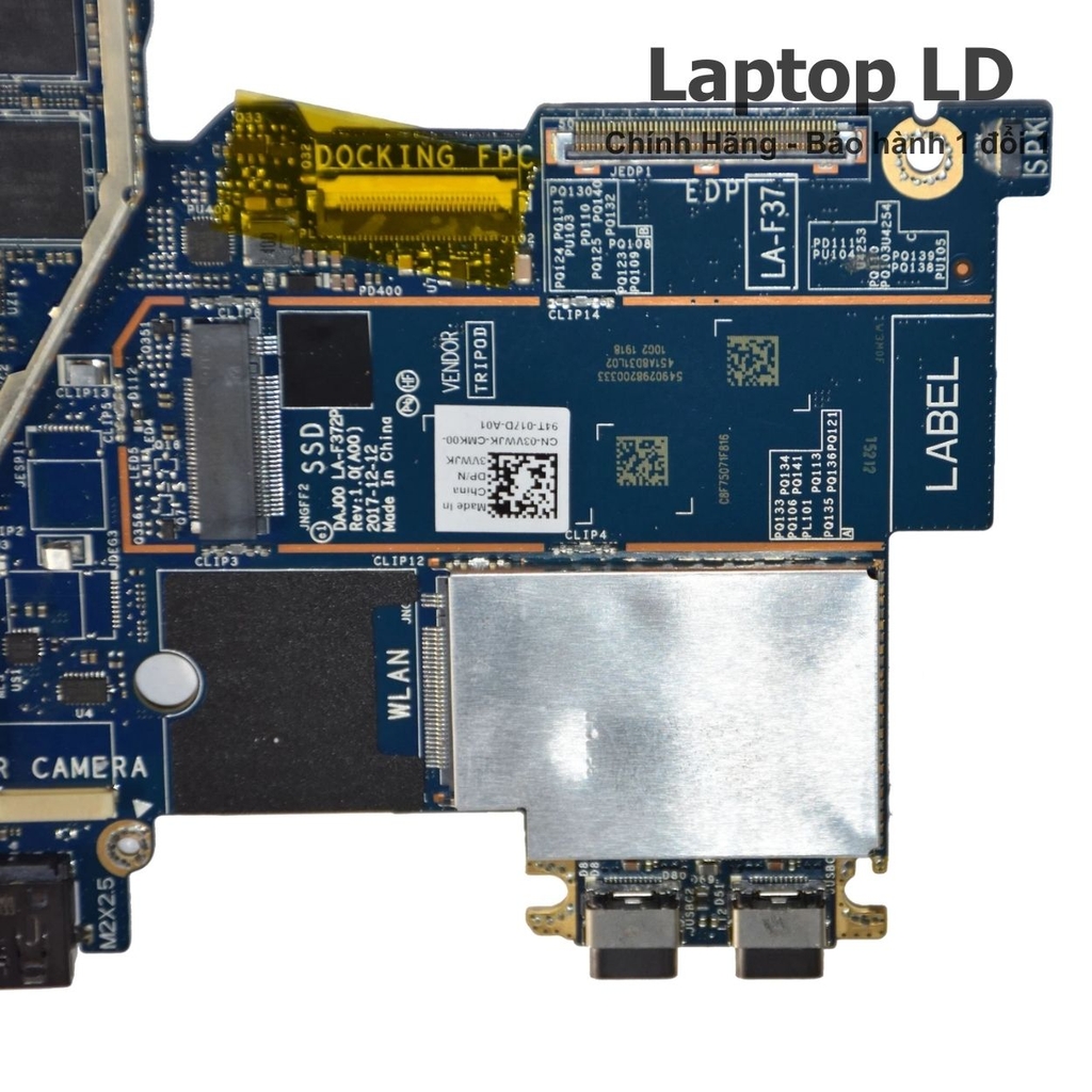 Main Dell Latitude 12 5290 2-in-1 CPU i5-8350U LA-F371P