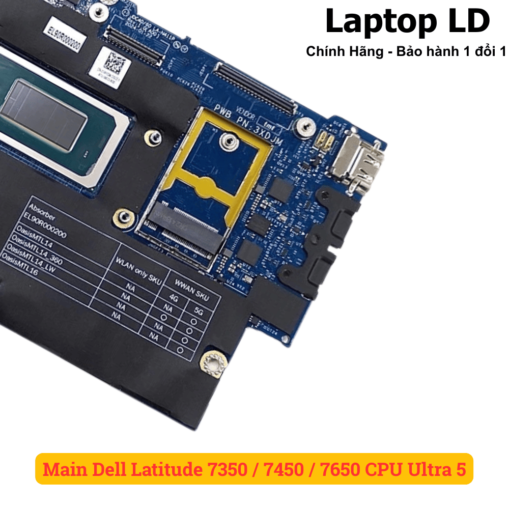 Main Dell Latitude 7350 / 7450 / 7650 CPU Ultra 5