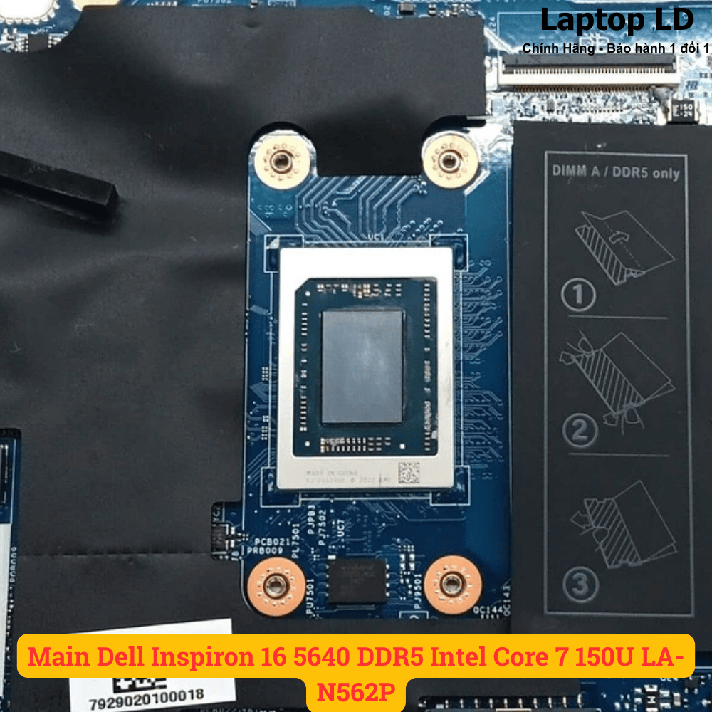 Main Dell Inspiron 16 5640 DDR5 Intel Core 7 150U LA-N562P