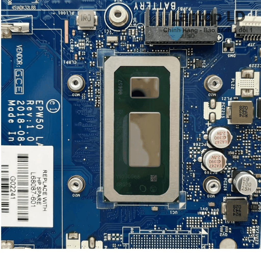 Main HP Pavilion 15-DA CPU I3-10110U LA-G07FP