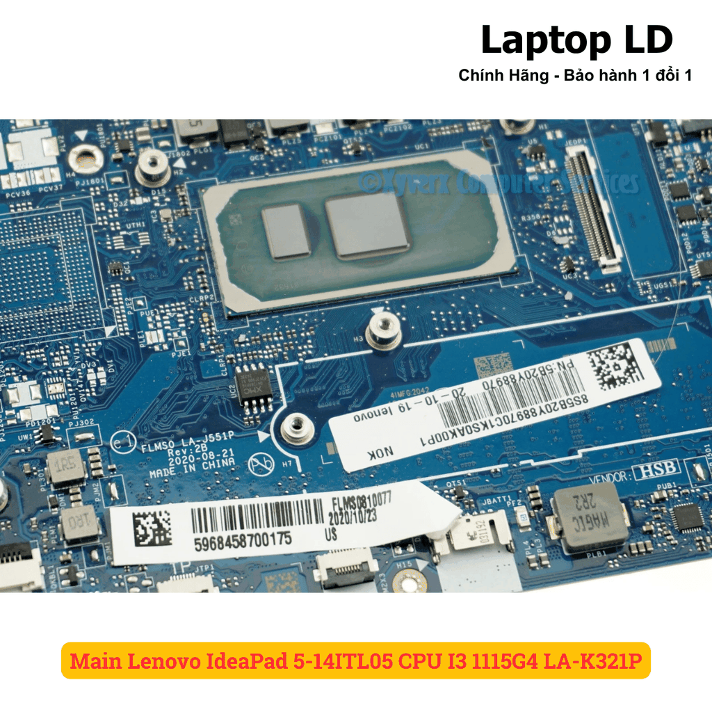 Main Lenovo IdeaPad 5-14ITL05 CPU I3 1115G4 LA-K321P