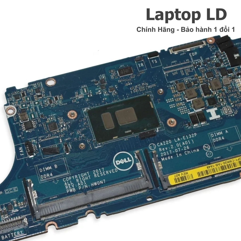 Main Dell Latitude E7480 CPU i5-7200U LA-E132P