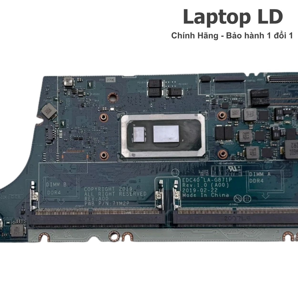 Main Dell Latitude 7400 CPU i5-8365U LA-G871P
