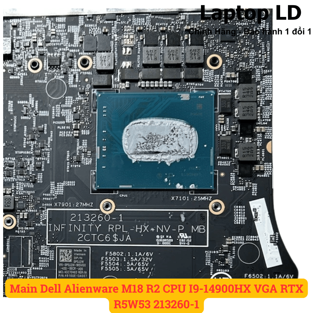 Main Dell Alienware M18 R2 CPU I9-14900HX VGA RTX R5W53 213260-1