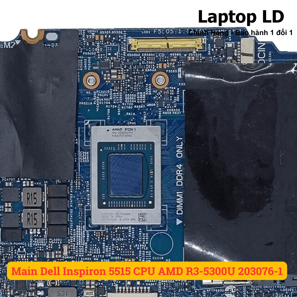 Main Dell Inspiron 5515 CPU AMD R3-5300U 203076-1