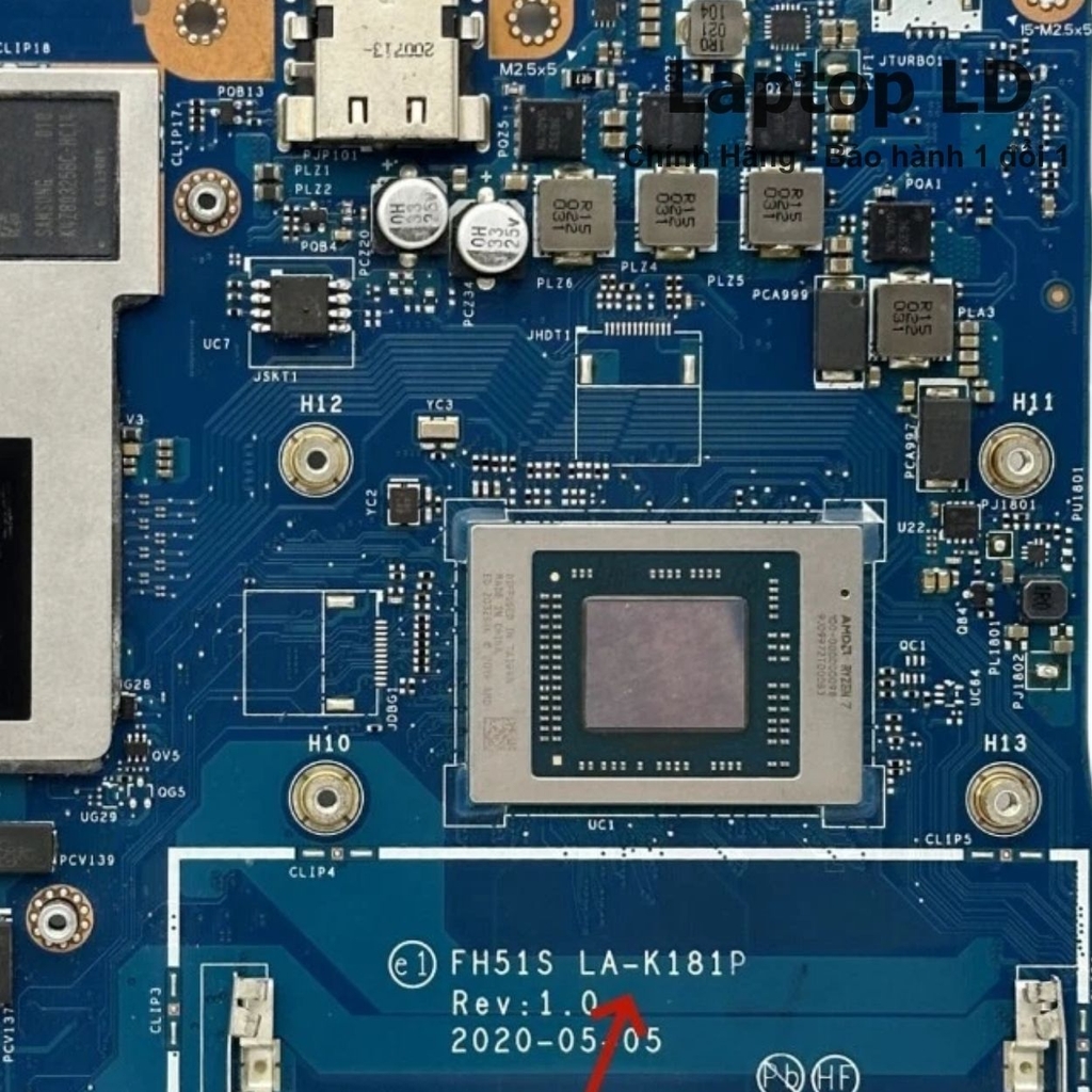 Main Acer Nitro 5 AN515-44 NB CPU R5-4600H GTX1650 LA-K181P