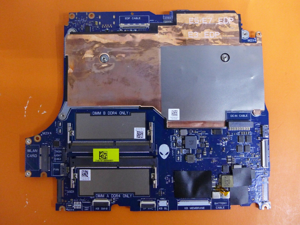 Main Dell Alienware M15 R5 CPU R7-5800H RTX3070 LA-K453P