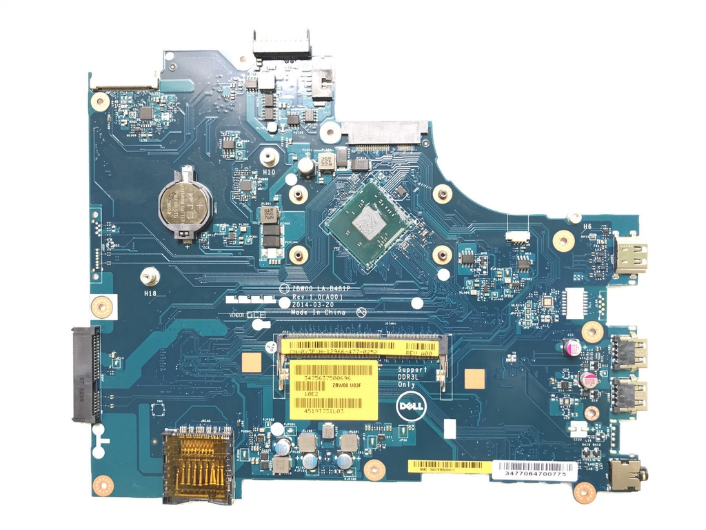 Main Dell Inspiron 15 3531 CPU N3530 LA-B481P