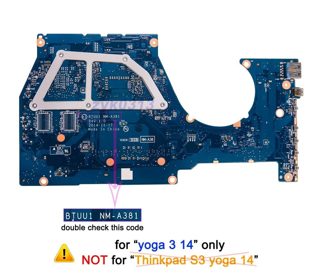 Main Lenovo YOGA 3 14 1470 NM-A381