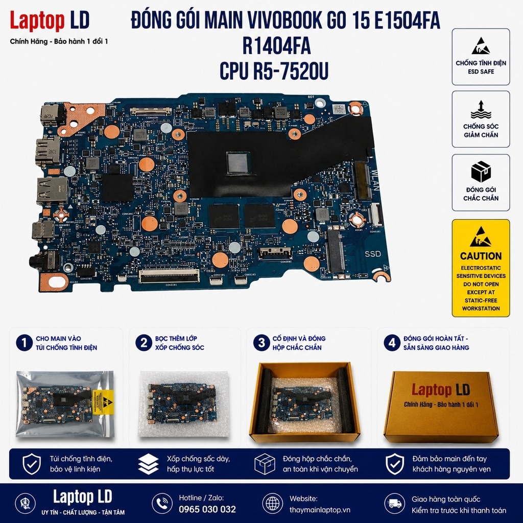 Main Vivobook Go 15 E1504FA | R1404FA | CPU R5-7520U