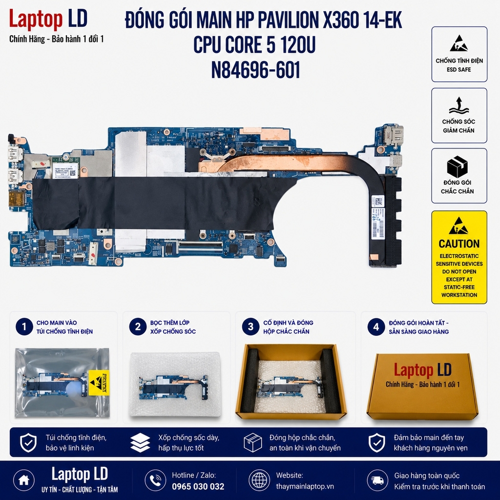 Main HP Pavilion X360 14-EK | Core 5 120U | N84696-601