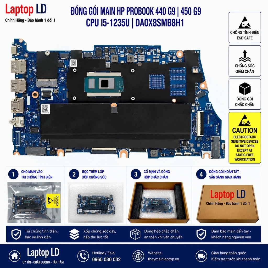 Main HP ProBook 440 G9 | 450 G9 | CPU i5-1235U | DA0X8SMB8H1