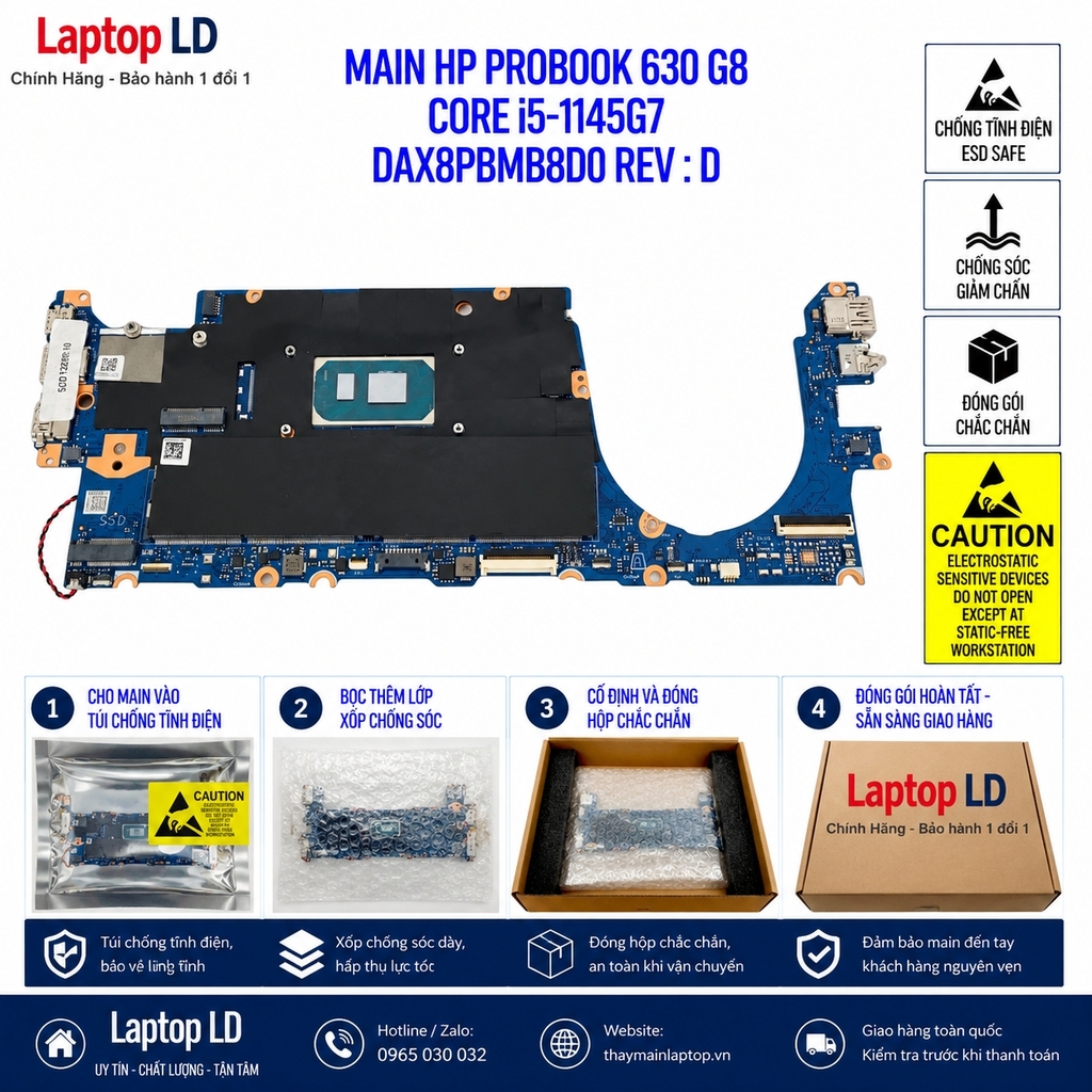 Main HP Probook 630 G8 Core i5-1145G7 | DAX8PBMB8DO REV : D