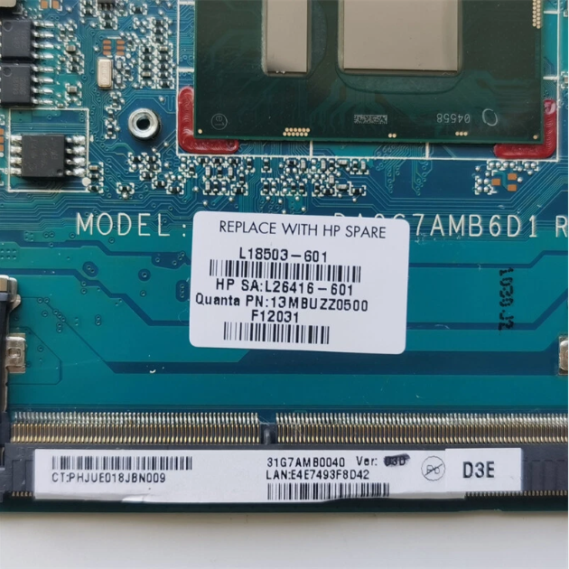 Main HP Pavilion 14-ce CPU i3 8130U DA0G7AMB6D1